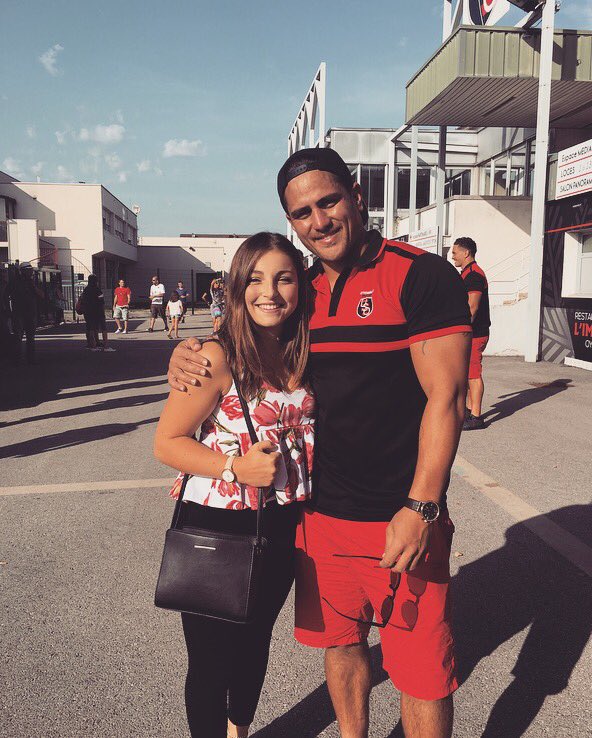 Perrine_DUPUIS's tweet photo. #Benjaminbotica @OyonnaxRugby Nice to see you after you scored on several occasions 👏🏻 #USOST #thankyou 🔴⚫️ https://t.co/P1EESdT1H3