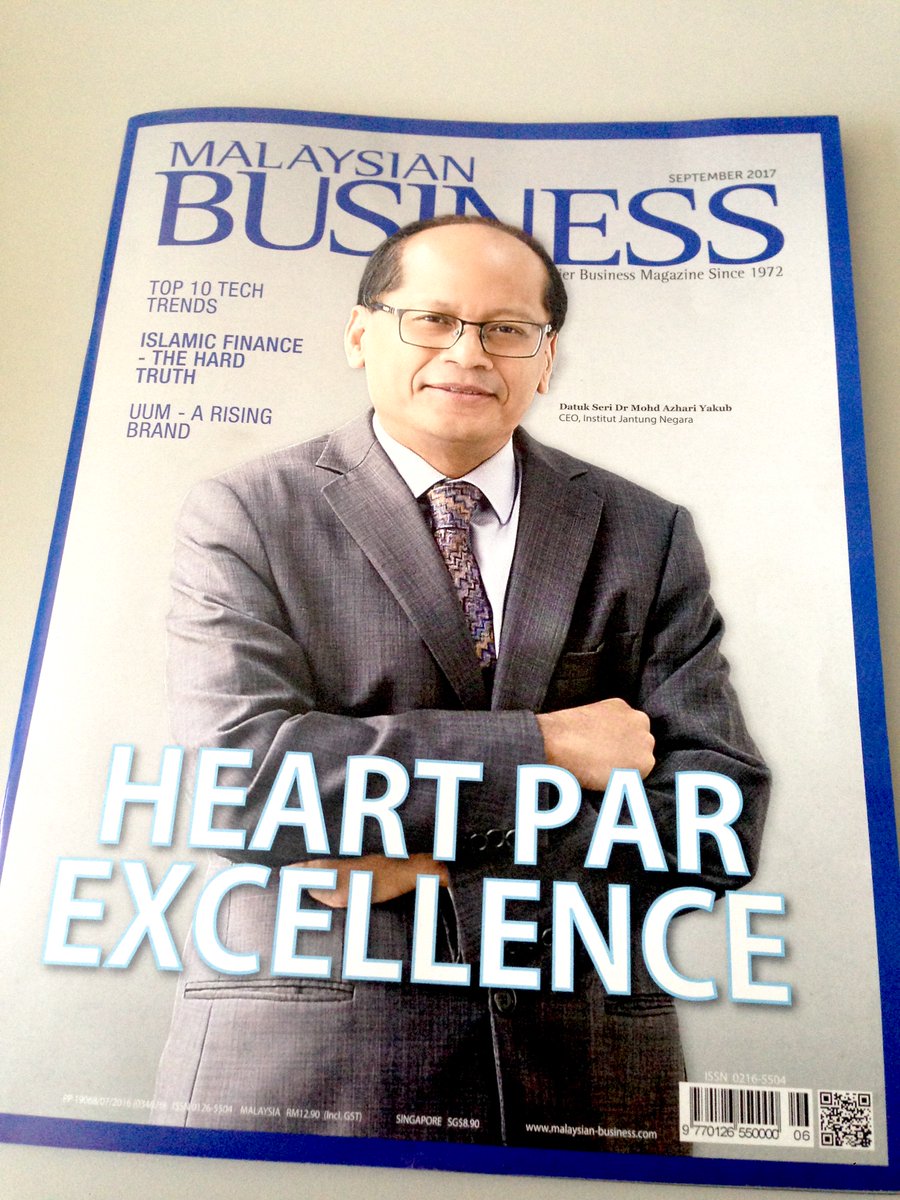 AmanieAcademy's tweet photo. Malaysian Business magazines for September covering a story of The National Heart Institute and other issues.

Go get yours now😀 https://t.co/aucPYDsTdC