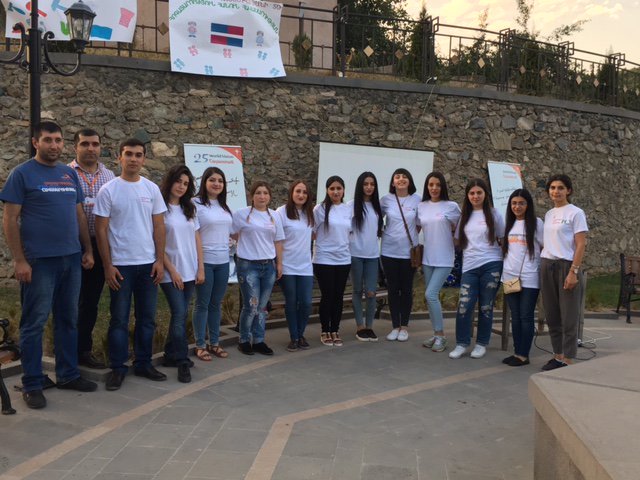 differentequal1's tweet photo. Watching #films on #genderequality in Koghb village of #Armenia in the framework of @WVArmenia 's  "Caring for Equality" project. https://t.co/KNXC6wLSkR