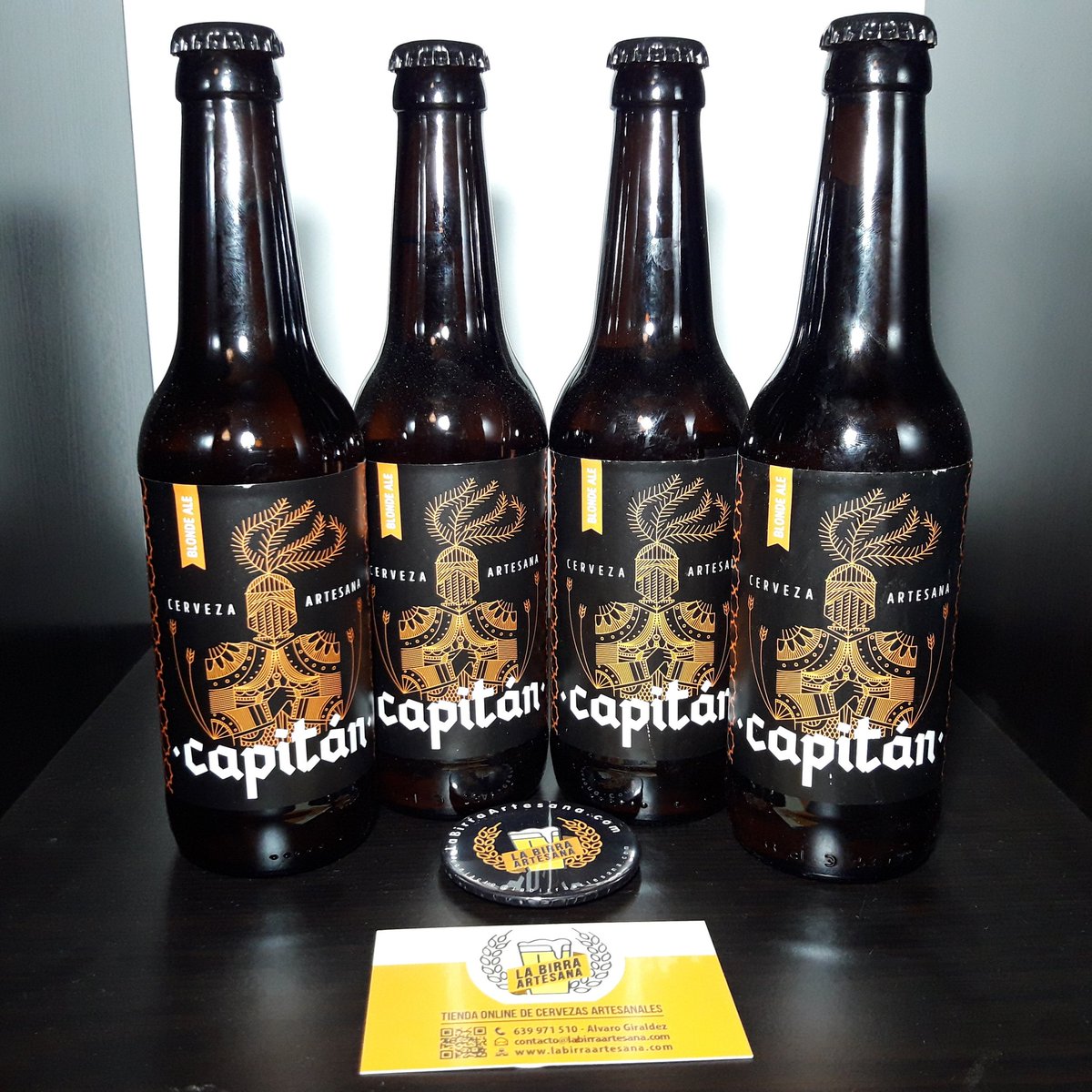 LaBirraArtesana.com
#Cerveza #Artesana #Capitán #BlondeAle 6,2% por solo 2€ #Cervezaartesanal #craftbeer #beer #biere #bier #birra
