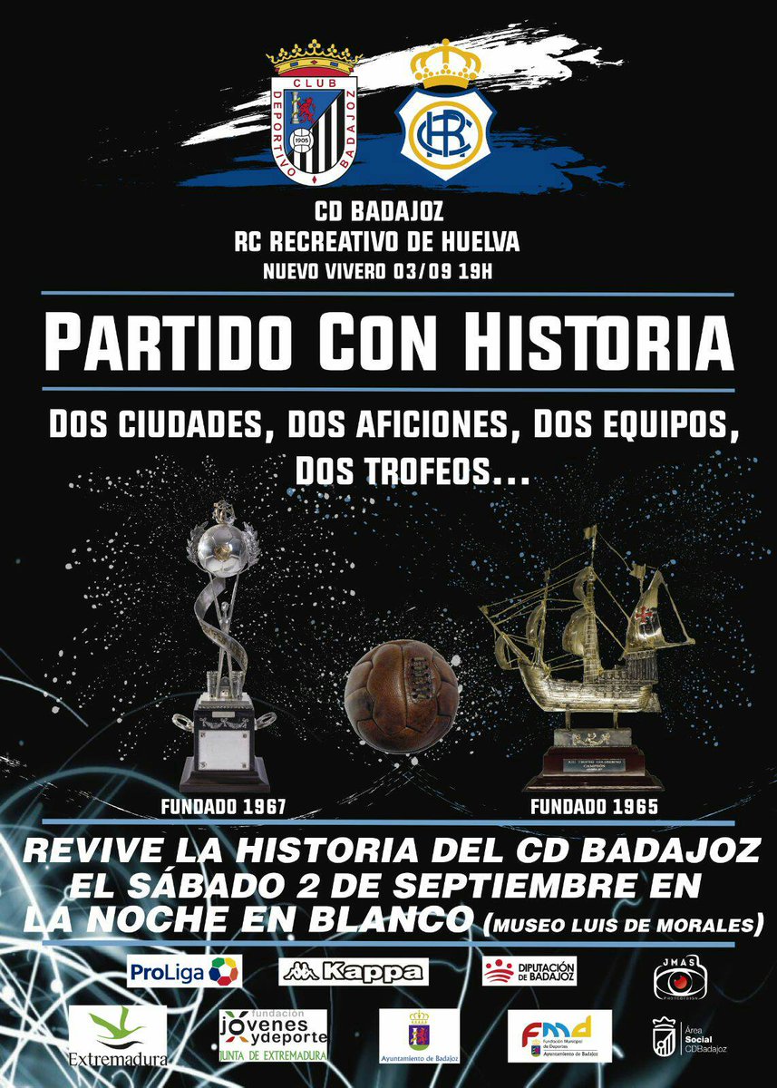 ¡Buenos días! Os dejamos información y precios de las entradas para el partido <a href="/CDBadajoz/">CD Badajoz</a> 🆚 <a href="/recreoficial/">RC Recreativo de Huelva</a>

▶bit.ly/CDBRecre