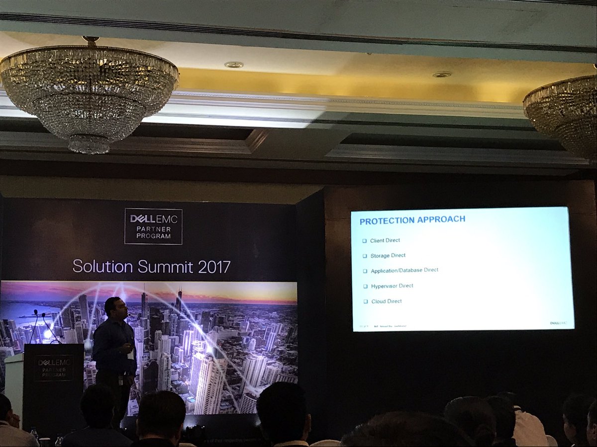 rahulthetyagi's tweet photo. Protection approaches very well explained by @pathak_anay at #SolutionSummit2017 to #DellEMCPartners https://t.co/rN9G6Sg4gW