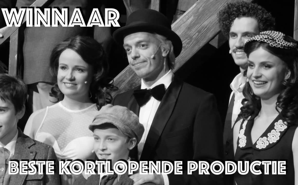 IngervdZanden's tweet photo. Yes!!!! Winnaar beste kortelopende productie. Bedankt voor het stemmen :D #broadwayinholland #chaplindemusical #musichall https://t.co/Mcmb84dMFR