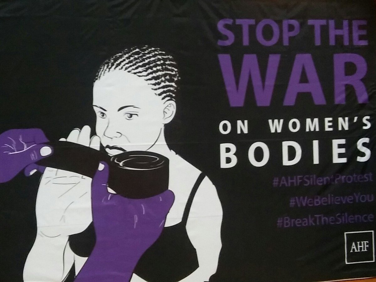 UCTSurvivors's tweet photo. Silent Protest today at Jammie Hall at UCT
#AHFSilentProtest #BreakTheSilence
#WeBelieveYou
#DemandPEP https://t.co/831bCo18BE