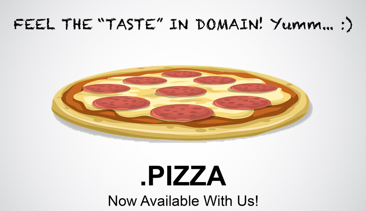 colour_hosting's tweet photo. Register your .pizza domain while it’s hot! $49.99 per year at https://t.co/QbEhYmZLDS #pizza #domain #hosting https://t.co/GNc6V0Sr4s
