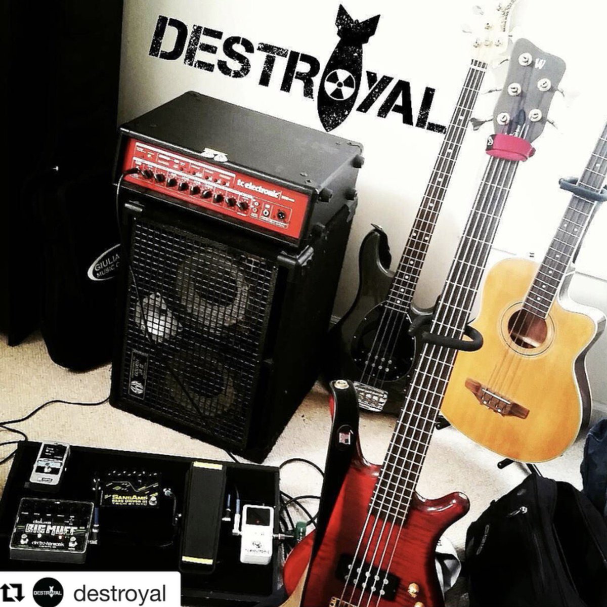 TCELECTRONICJP's tweet photo. ベーシストのみなさんの最近のセットアップは?メタルバンド @destroyalband
のセットアップはBH500でバックアップされています。#ベース #TCEJP #FEELJP https://t.co/L772dAM5DE