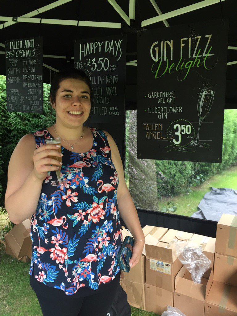 FallenAngelBrew's tweet photo. #ginfizzdelight was a big hit @FoodforThorpe - this weekend coming to @WaddesdonManor https://t.co/J9VBk5Ln0t