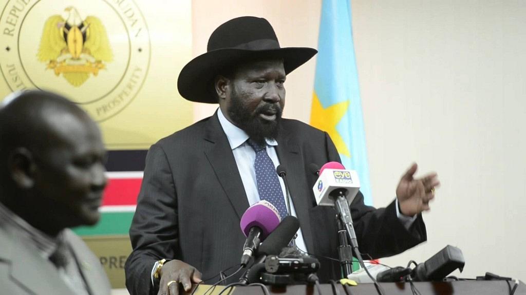 nbstv's tweet photo. QUOTE: "People who ran to Uganda were chased away by social media. There was no fighting in that area," S. Sudan President Kiir #NBSUpdates https://t.co/eKg4alDrEL