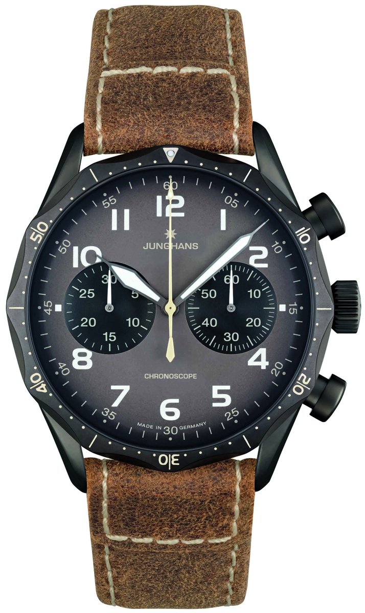 Soblacktie's tweet photo. #Horlogerie - @junghansgermany présente sa nouvelle ligne de montres #MeisterPilot dans un boitier traité DLC, moderne et classique --- https://t.co/YIQSY0cMAL