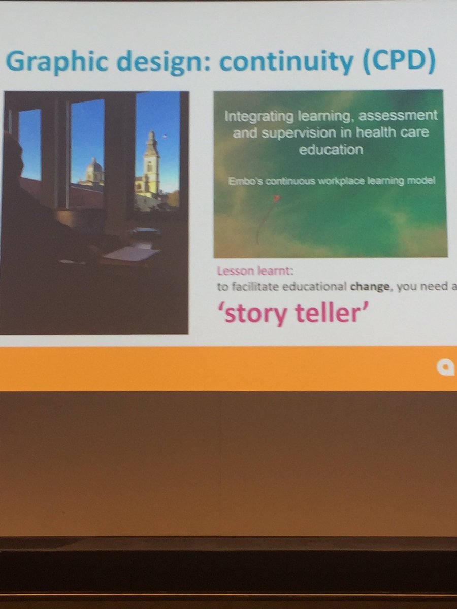 You need a story teller to facilitate educational change #AMEE2017