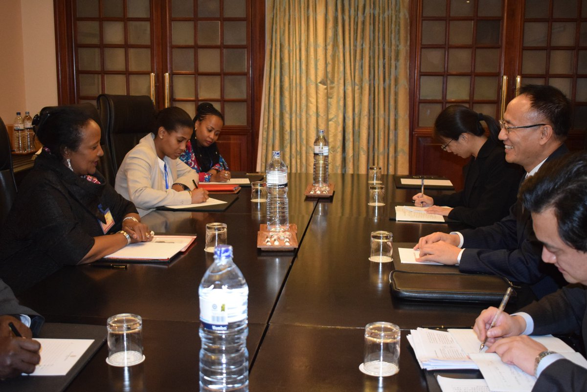 Held bilateral meeting with Chen
Xianodong, Assistant Foreign Minister of China during TicadVI Ministerial in Maputo