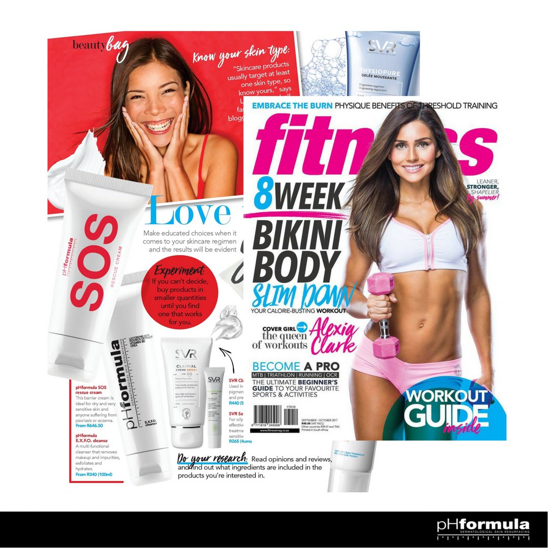 pHformula_SA's tweet photo. Another fantastic feature – thank you @FitnessMag! Our EXFO cleanse is a gym bag must.
#magazines #EXFOcleanse #SOSrescuecream #pHabulous https://t.co/eZgu3tN0oJ