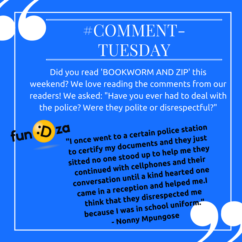 FundzaLitTrust's tweet photo. #CommentTuesday Read Friday's story 'Bookworm & Zip' here in English: https://t.co/FAp9esHpWW or here in isiZulu: https://t.co/5FAmBrDekl https://t.co/WxEDNGHZqc