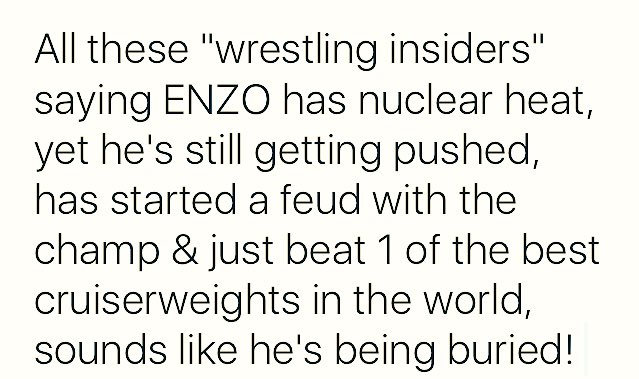ClobberingTime's tweet photo. @davemeltzerWON could you please explain this situation? @NoamDar deserves better than to lose to someone like ENZO. https://t.co/Z7t6q6WOoA