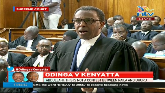 ntvkenya's tweet photo. Even without any defence, there is nothing they can prove. It's an allegation of rumours - Ahmednasir Abdullahi. #PresidentialPetitionKE https://t.co/V5vI7EGku2