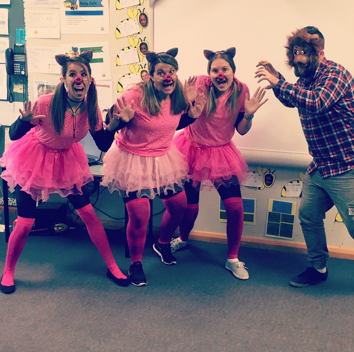 Jess_Kemp_'s tweet photo. The BPS Kindy team love a dress up! #BookWeek17 @BlairmountPS @StaceyWhite @Ash_Swales92 @WMiddo https://t.co/qspsZX7EAE