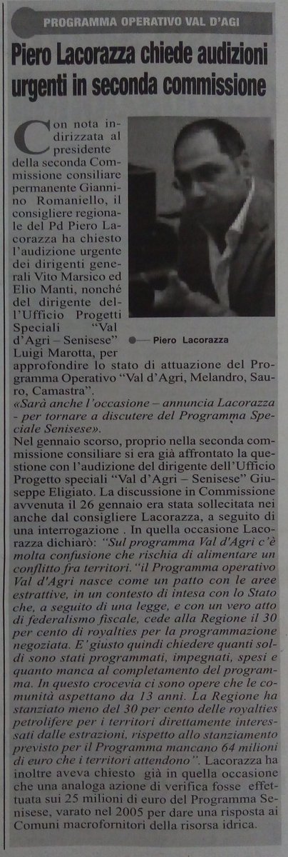 AbitareFuturo's tweet photo. @pierolacorazza a @RomaLucania PO #valdagri e progetto speciale #senisese chiarimenti in II commissione @CRBasilicata @_RiScatto_ https://t.co/hN2Dx3kxLo