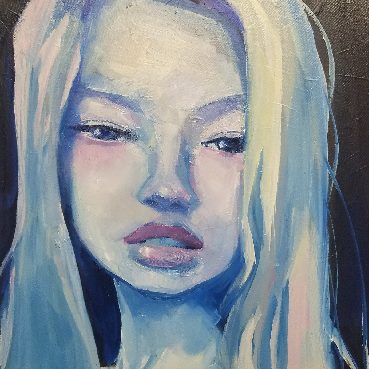 LeonLamART's tweet photo. Iridescent portrait 
Oil on canvas

#oilpainting #contemporaryart #portraitpainting #lowbrowart #popsurrealism #fineart #illustration https://t.co/9NZsA4a9y9