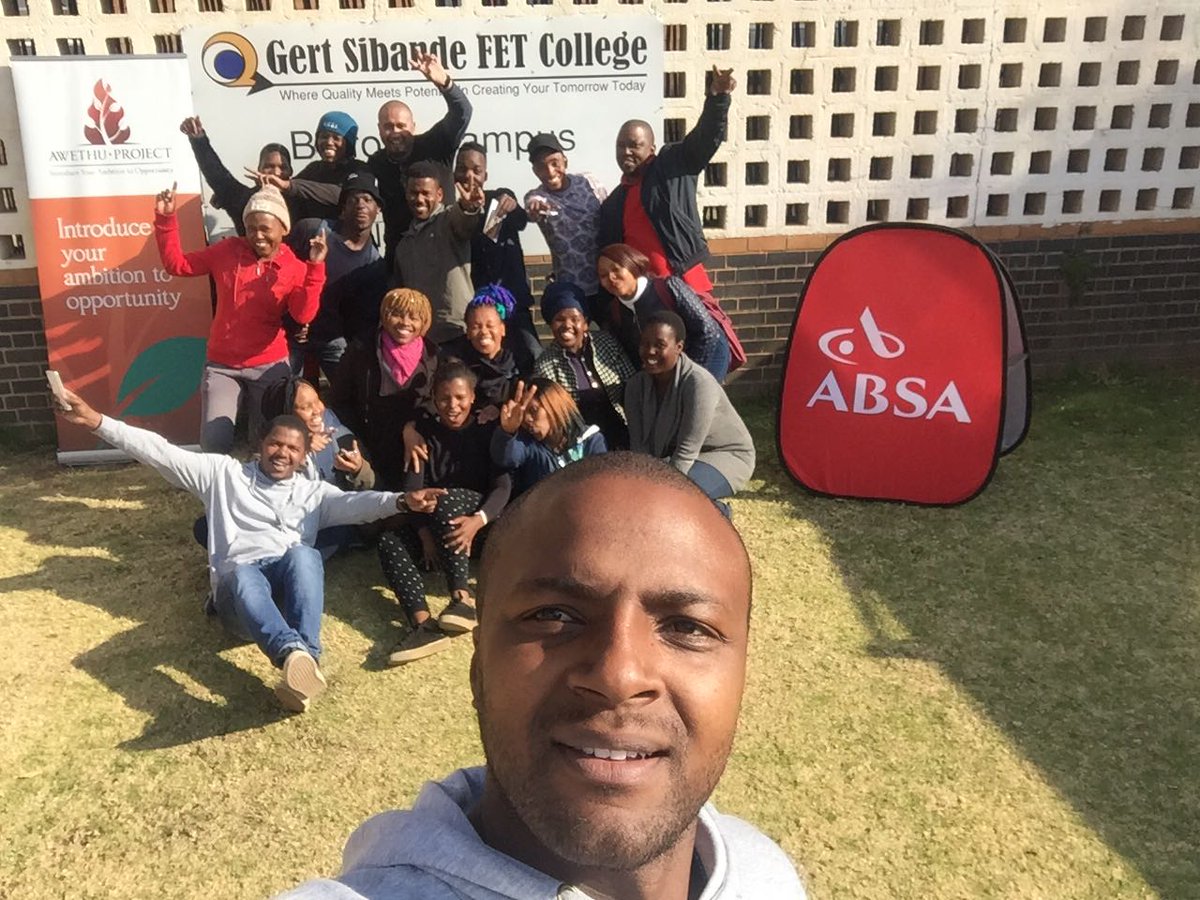 ThamiAwethu's tweet photo. We had a great #AwethuConnect session at @GSCollege017 yesterday. Thanks for having us and we wish your students much success https://t.co/uRP7NlNuCz