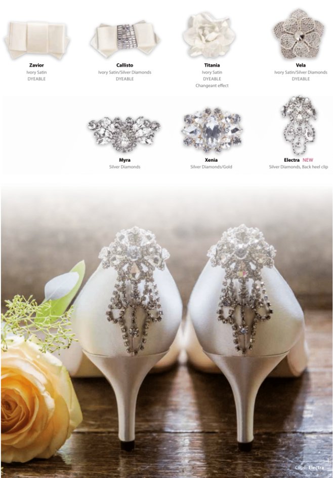 Pimp je trouwschoenen met één van deze prachtige clips en je hebt een unieke bruidsschoen!