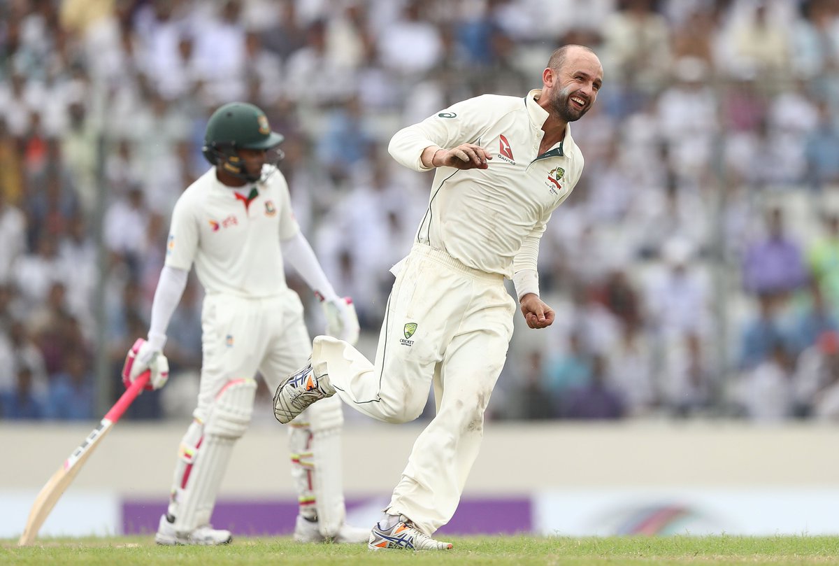 cricketcomau's tweet photo. ALL OUT! Australia need 265 runs to win!

The GOAT finishes with six wickets in the innings, nine for the match #BANvAUS https://t.co/mg1vsKiuwK