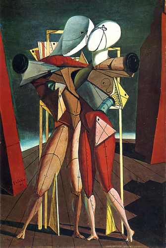 Hector and Andromache by <a href="/artistdechirico/">Giorgio de Chirico</a> goo.gl/JDsV2M #dechirico #fineart