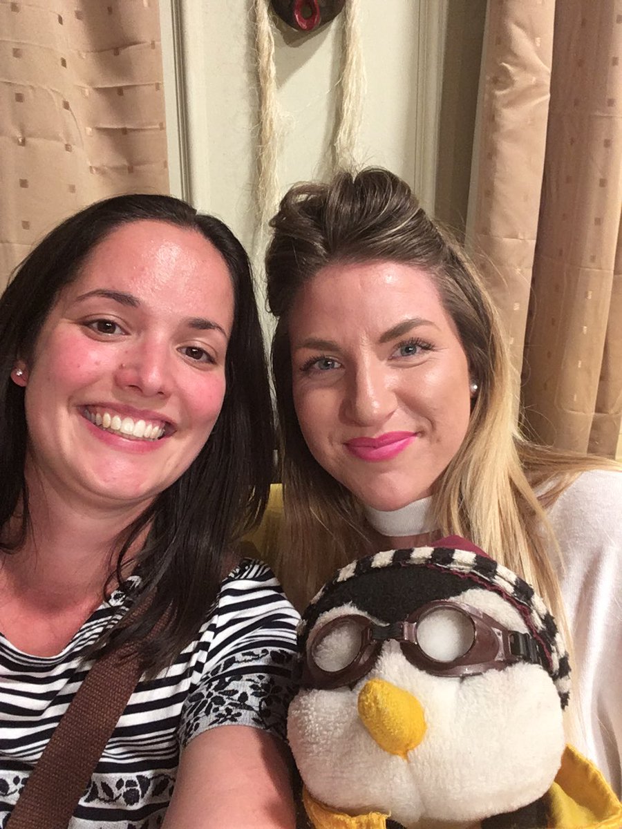 HannahCarey4's tweet photo. Selfie with Joey's "bedtime penguin pal" Huggsy @Matt_LeBlanc #Friendsfest #Friends #Joey #Mattleblanc #Huggsy https://t.co/mfwvXPI3K0