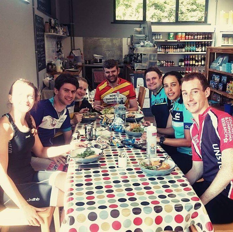 We were a very welcome #lunch stop for these group of #cyclists. #LandsEnd to #JohnOGroats all in aid of #CancerResearch. You guys rock!!!