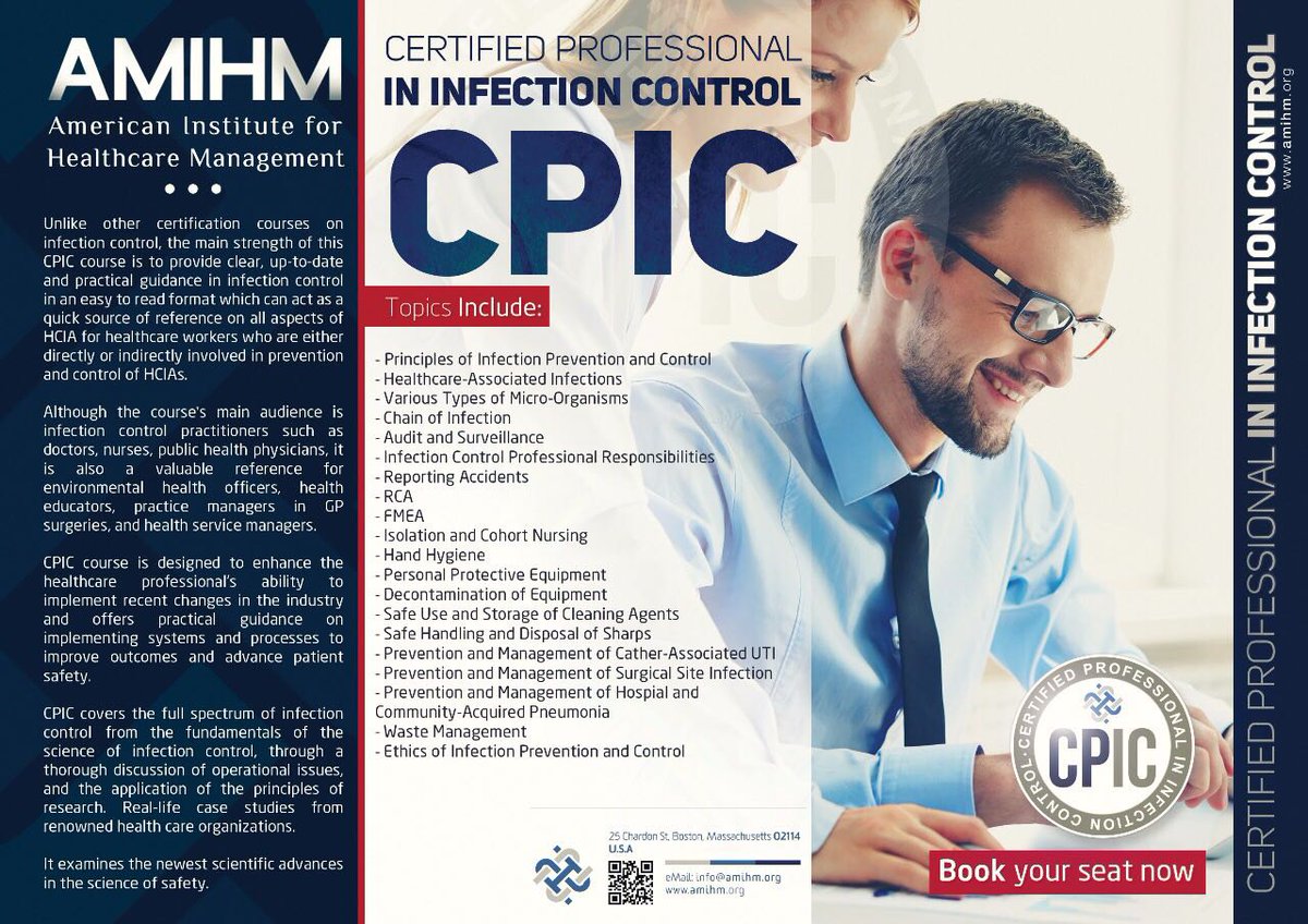 Registrations are open for the upcoming Infection Control course.(Sep 8-9,15-16&amp;23, 2017)
For more information call: 0509159300 or 920003862