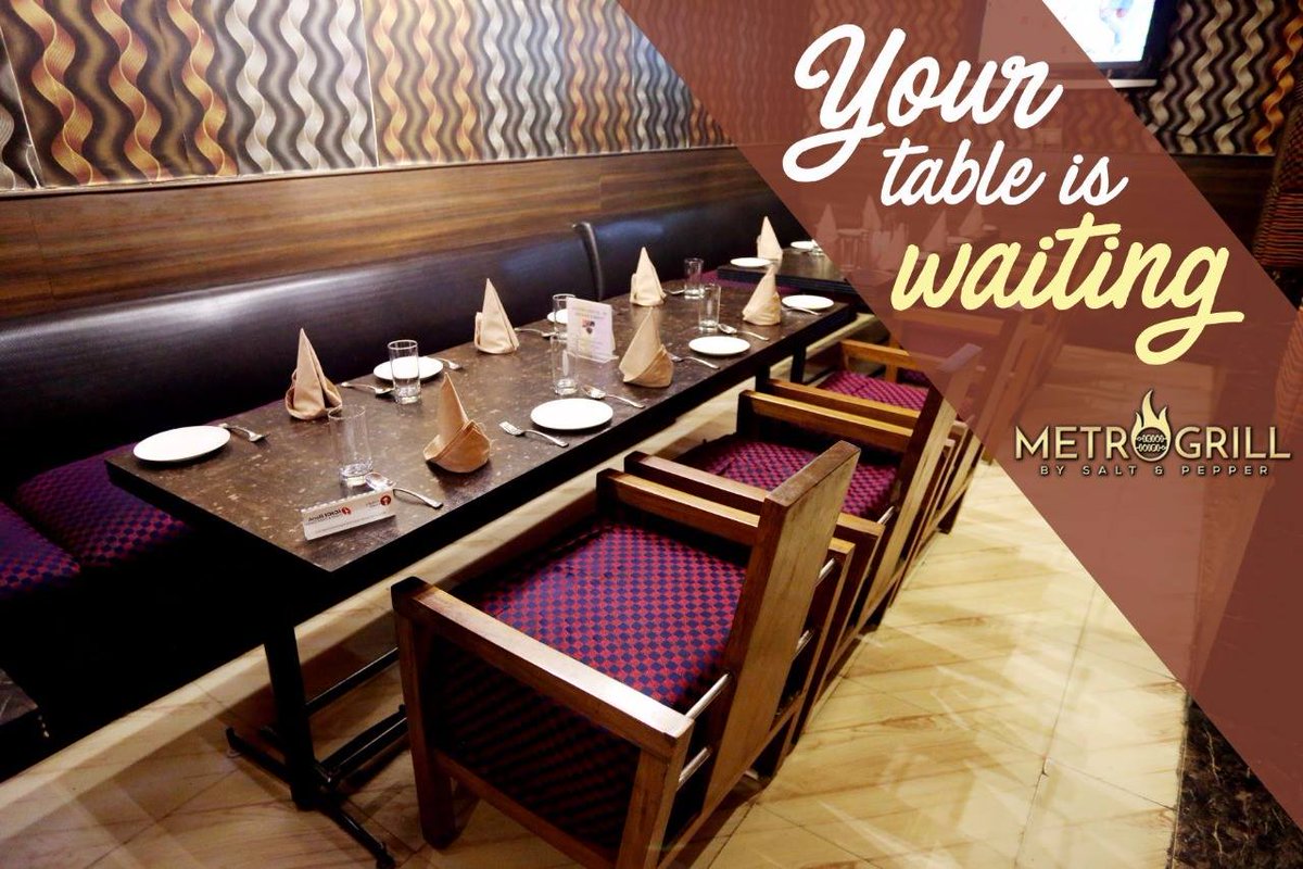 MetroGrill2's tweet photo. We are all set to help you experience the most lavishing dining! All you need to do is book your table on +91 8826687776
#Metrogrill https://t.co/G1TvyOwYuu