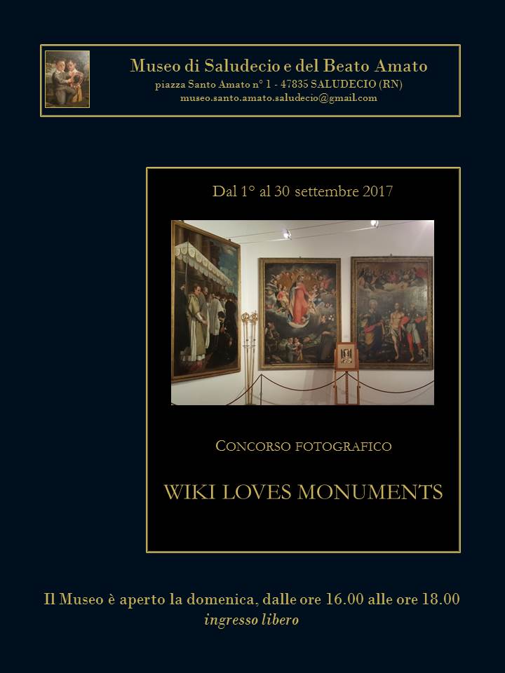 Marco_Musmeci's tweet photo. Anche il Museo di Saludecio e del Beato Amato aderisce a #WikiLovesMonuments vi aspetto a #Saludecio https://t.co/OxzvOffM3i