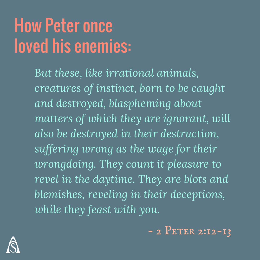 attentivesons's tweet photo. By grace, Peter loved his enemies, which must include false teachers. And, yet, what did he think of them? #Read2Peter2 #attentivesons https://t.co/ZdcRGWHWY3