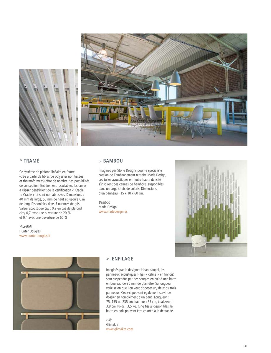 made_design's tweet image. Mención de la revista @darchitectures a nuestro panel acústico Bamboo, un producto especial. Muchas gracias.

Link: madedesign.es/productos/#/ba…