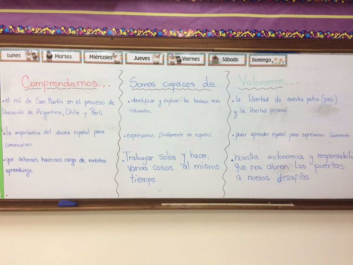AgusMatavos's tweet photo. Reflexionamos sobre nuestro primer mes juntos. 5th grade Spanish and the 3 C's #aelincoln #aelpd https://t.co/018SYMritN