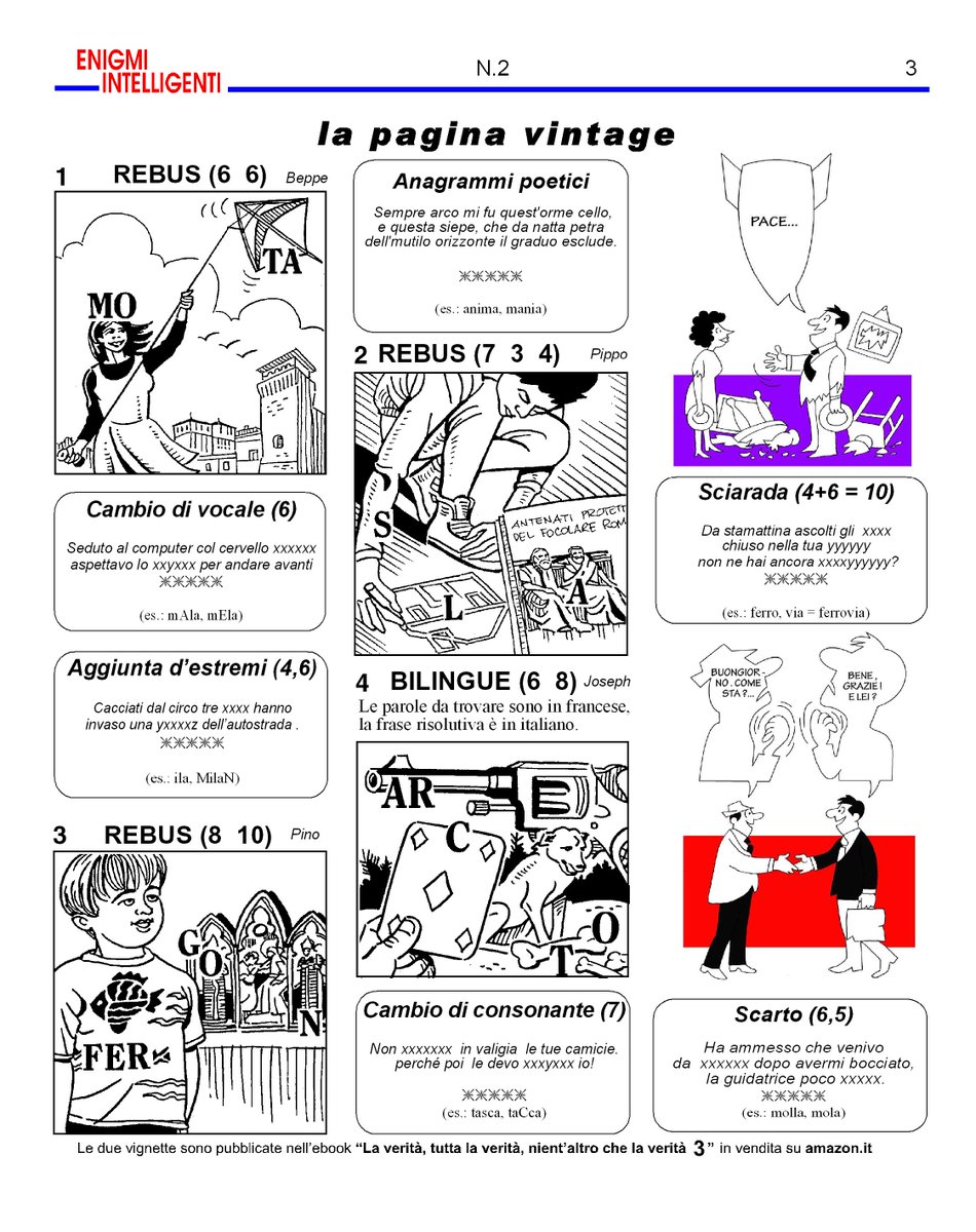 hobbygioe's tweet photo. ECCO IL LINK DELLA RIVISTA ENIGMI INTELLIGENTI https://t.co/04blVoI3jd … … … … … …  #enigmionline #enigmi_online #enigmistica #rebus https://t.co/drIbB3ZZ4S
