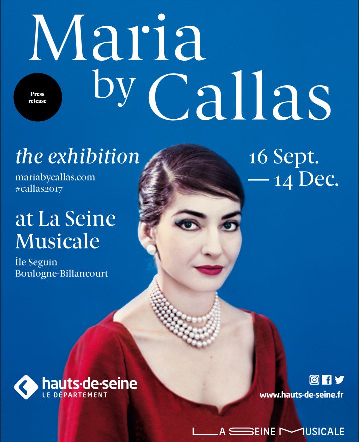 #MariabyCallas dal 16/9 l'omaggio de <a href="/LaSeineMusicale/">La Seine Musicale</a> alla Callas. Info su bit.ly/SUON518callas