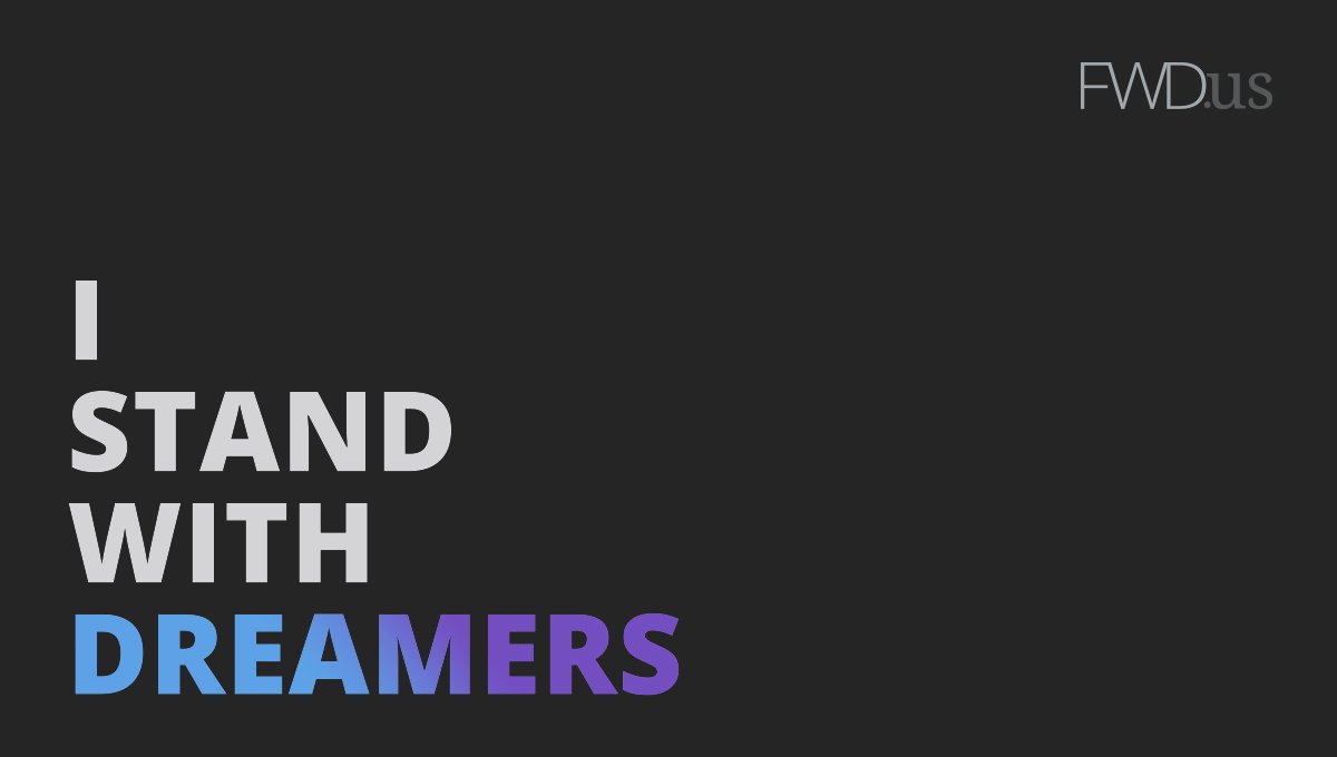 Dreamers teach our kids &amp; care for our families. They are leaders in our companies &amp; brave members of our military.

We stand #withDreamers.