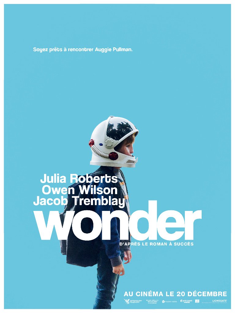 fandecinema5's tweet photo. #WONDER
#StephenChbosky #JuliaRoberts #OwenWilson #JacobTremblay #MandyPatinkin #DaveedDiggs #20décembre https://t.co/t4OVqDQUNV