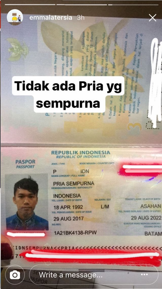 Nama unik di paspor