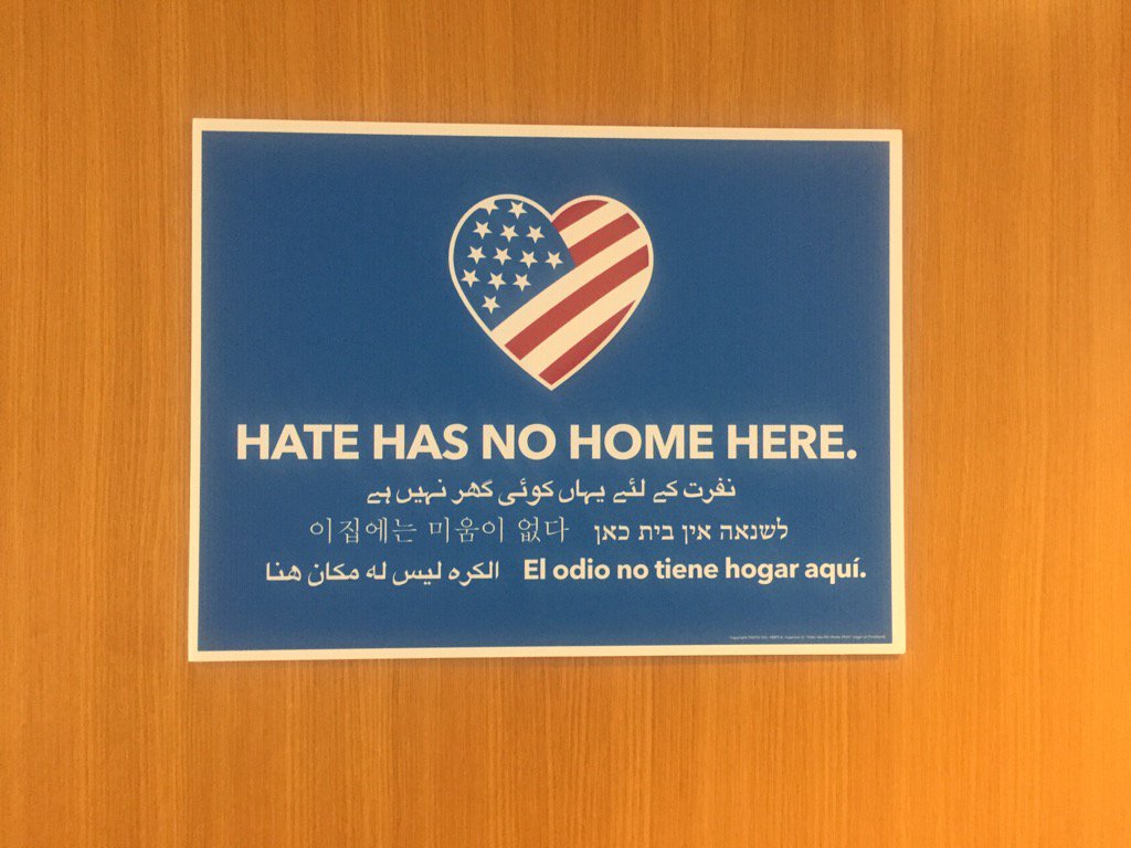 CurryDiversity's tweet image. So proud that these are posted all around campus @CurryEdu #HateHasNoHomeHere #RespectDifference #WeAreACommunity
