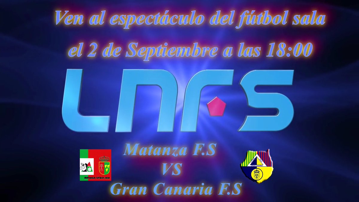 FsMatanza's tweet photo. 📣 PRESENTACIÓN | @grancanariafs 

📰 ¡Acude al partido de presentación el sábado 2 de septiembre a las 18:00!

🎬https://t.co/1GQyDMxQkA https://t.co/pAHCByx9hr