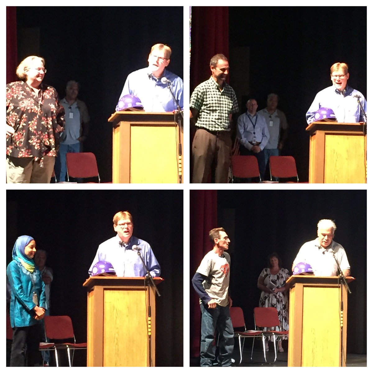 Sra_Enoch's tweet photo. Inspired by their dedication! Great speech, Heidi! #30years #15years #teamFCCPS @tjtigers https://t.co/s1XZRjyclR