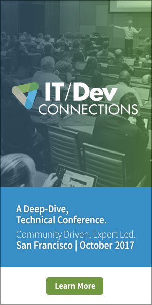 CDLiveEvent's tweet image. Pricing goes up after Sept 14 for #ITDevConnections 2017. Get your pass today and save up to $400! ow.ly/l2Fw30c4gJh