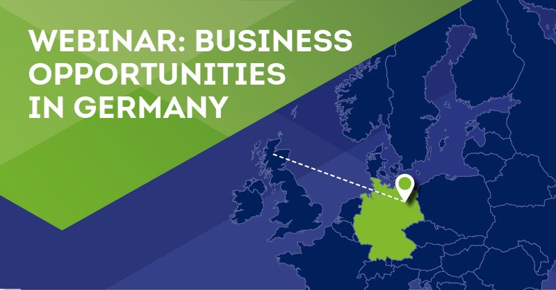 #WEBINAR: Explore new markets - get the latest facts and figures on #export opportunities in #Germany. ow.ly/qEYt30eKCGk