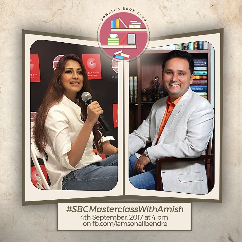 iamsonalibendre's tweet photo. Thrilled to announce that 1 of India’s best storytellers,@authoramish, will be conducting a #Masterclass on Sept 4! #SBCMasterclassWithAmish https://t.co/UukwJlERQh