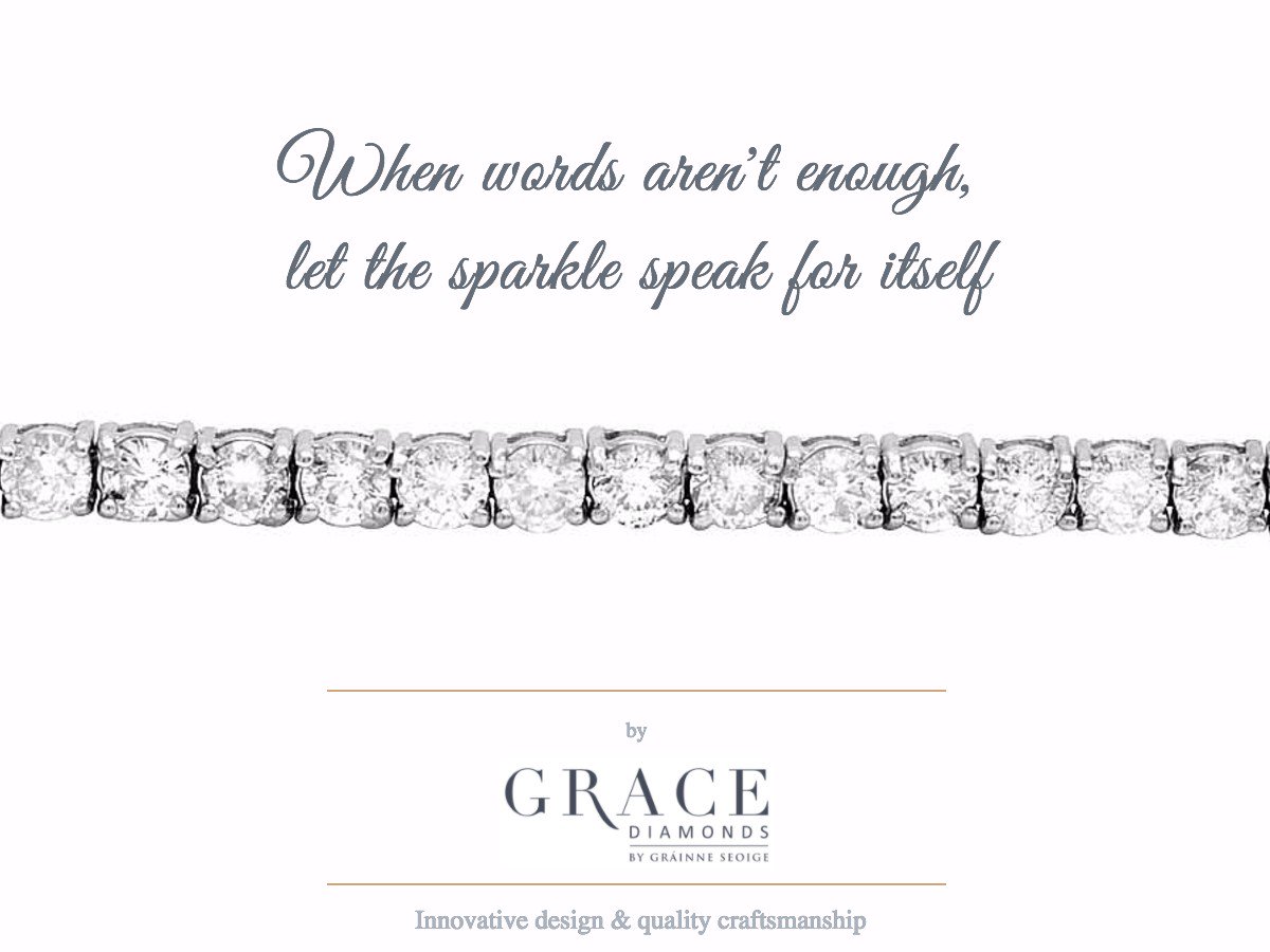 Our limited edition tennis bracelets are in stock. Set in 18kt white gold, &amp; ranging in total ct &amp; price. Save up to 50% on retail prices.