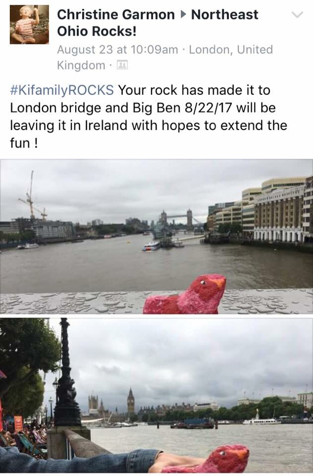 NEohiorocks's tweet image. #northeastohiorocks #found  #bigben #londonbridge 
#paintedrocks #internationaltravelers #travelingrocks #sharekindnesswiththeworld