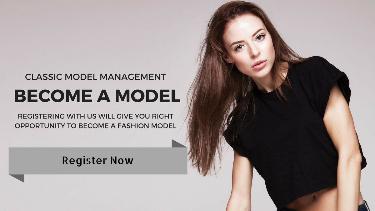 ClassicMgt's tweet photo. Get a Fair Chance To Give Exposure To Your Talent.
Register With Us to Become a Model
https://t.co/uHTchCdegt
#ClassicModelManagement https://t.co/Wn7oBLJuwC