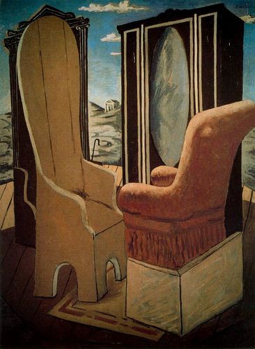 Furniture in the Valley by <a href="/artistdechirico/">Giorgio de Chirico</a> goo.gl/RKQu4K #giorgiodechirico #fineart