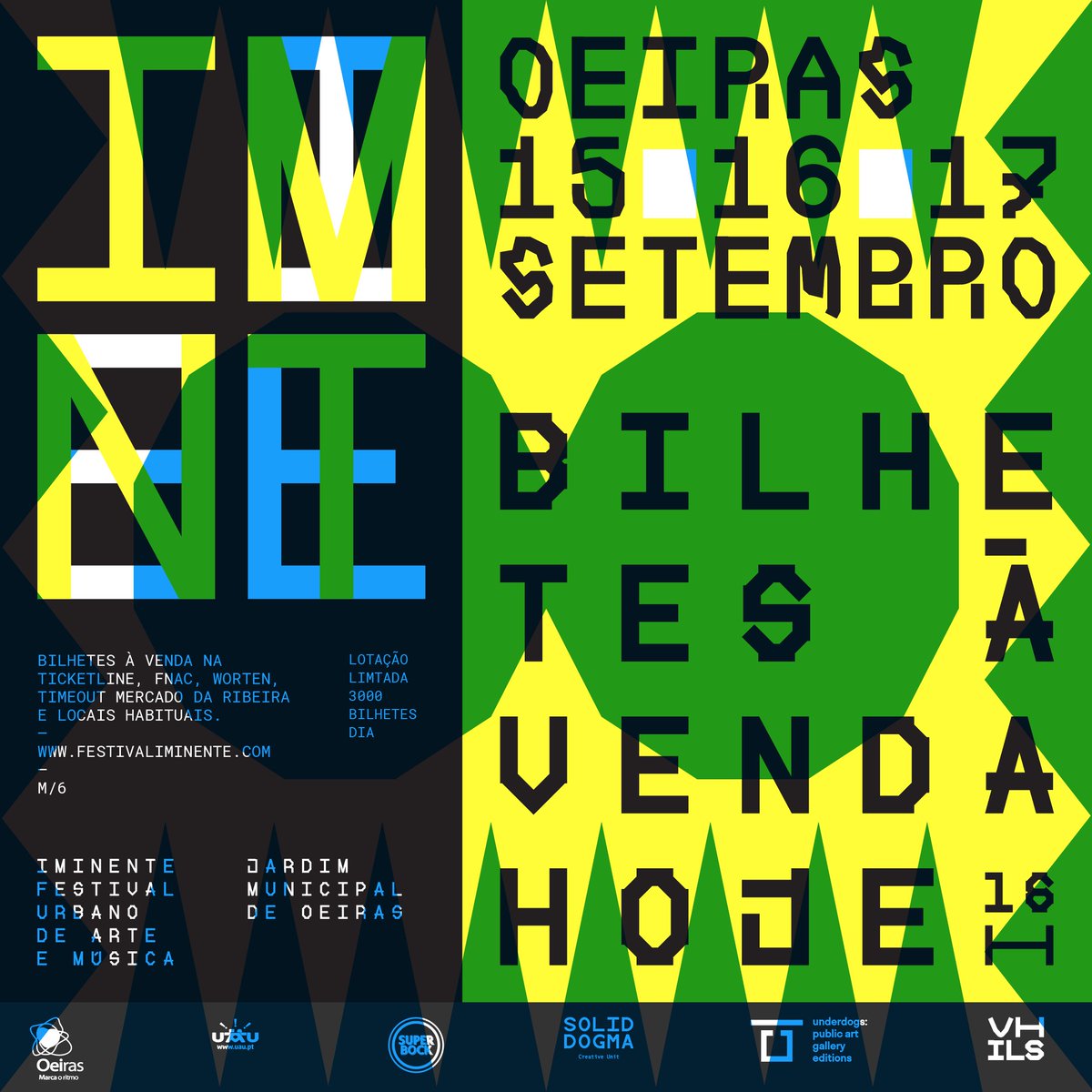 É hoje. Está quase. Às 16h00 os bilhetes vão começar a ser vendidos no festivaliminente.com, na Ticketline e nos restantes locais.